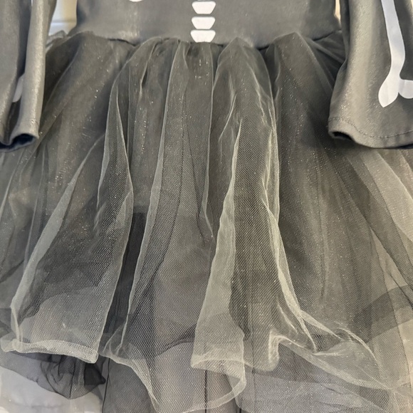 Pottery Barn Kids Silver Tutu Dress Skeleton Costume - Picture 5 of 14